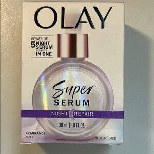 OLAY Night Serum with Purple Highlights